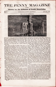 Penny Magazine articles and woodcuts from the 1820s through 1840s